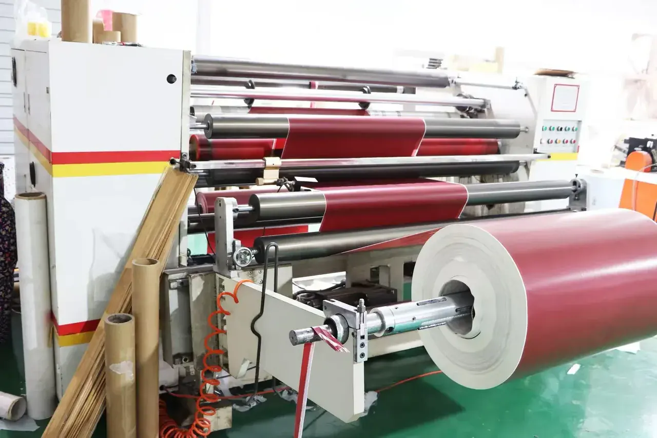 Flexographic printing equipment in a paper factory