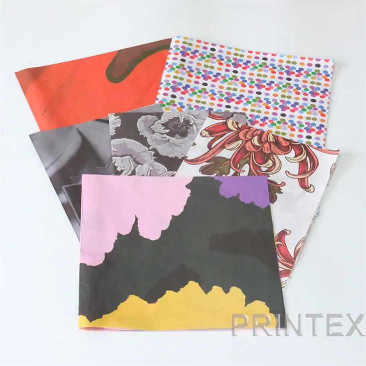 Printed Packaging Tissue on a production roll